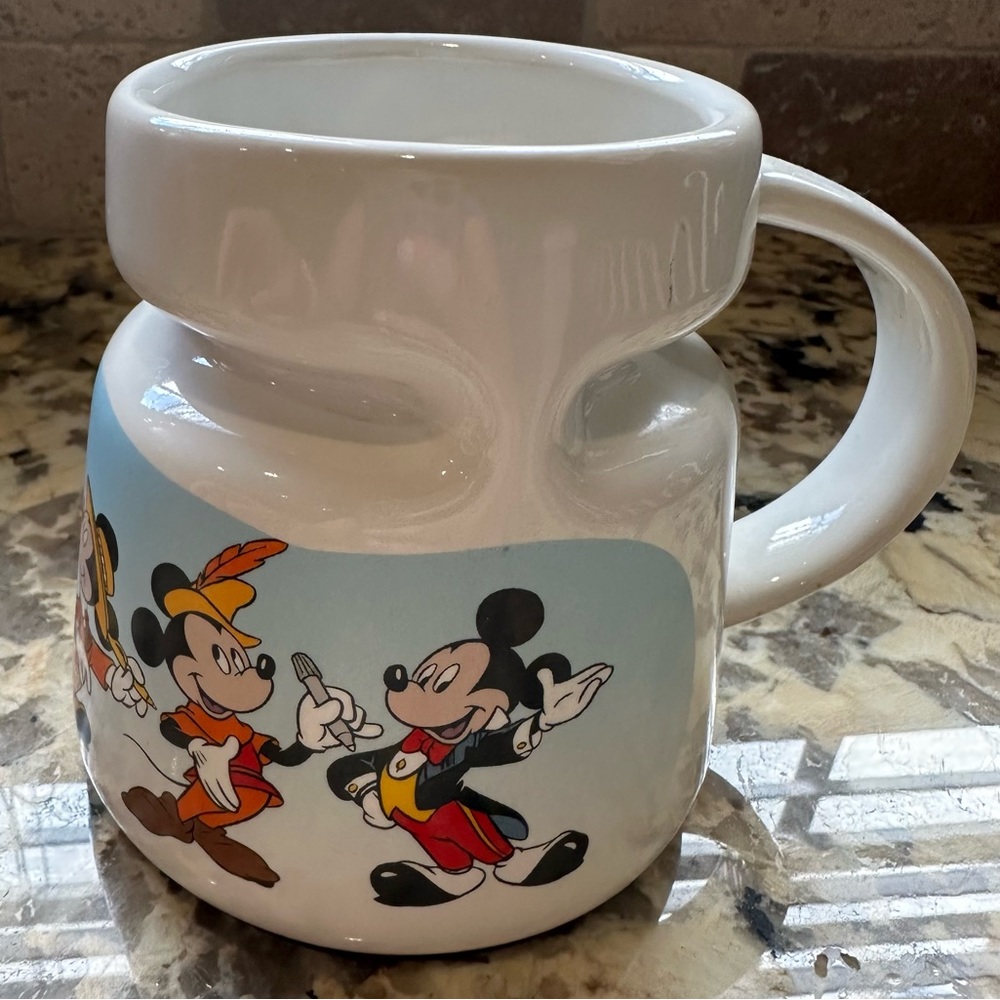 Disney Store Mickey Through the Years travel coffee tea mug cup